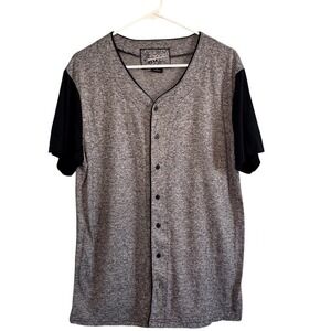 Brooklyn Cloth Gray and‎ Black Men's Jersey Shirt Size L